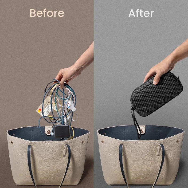 Digital Cosmetics Bag Plaid Digital Accessories Bag Data Cable Cosmetics Bag Dji Pocket3 Multifunctional Cosmetics Bag - Image 4